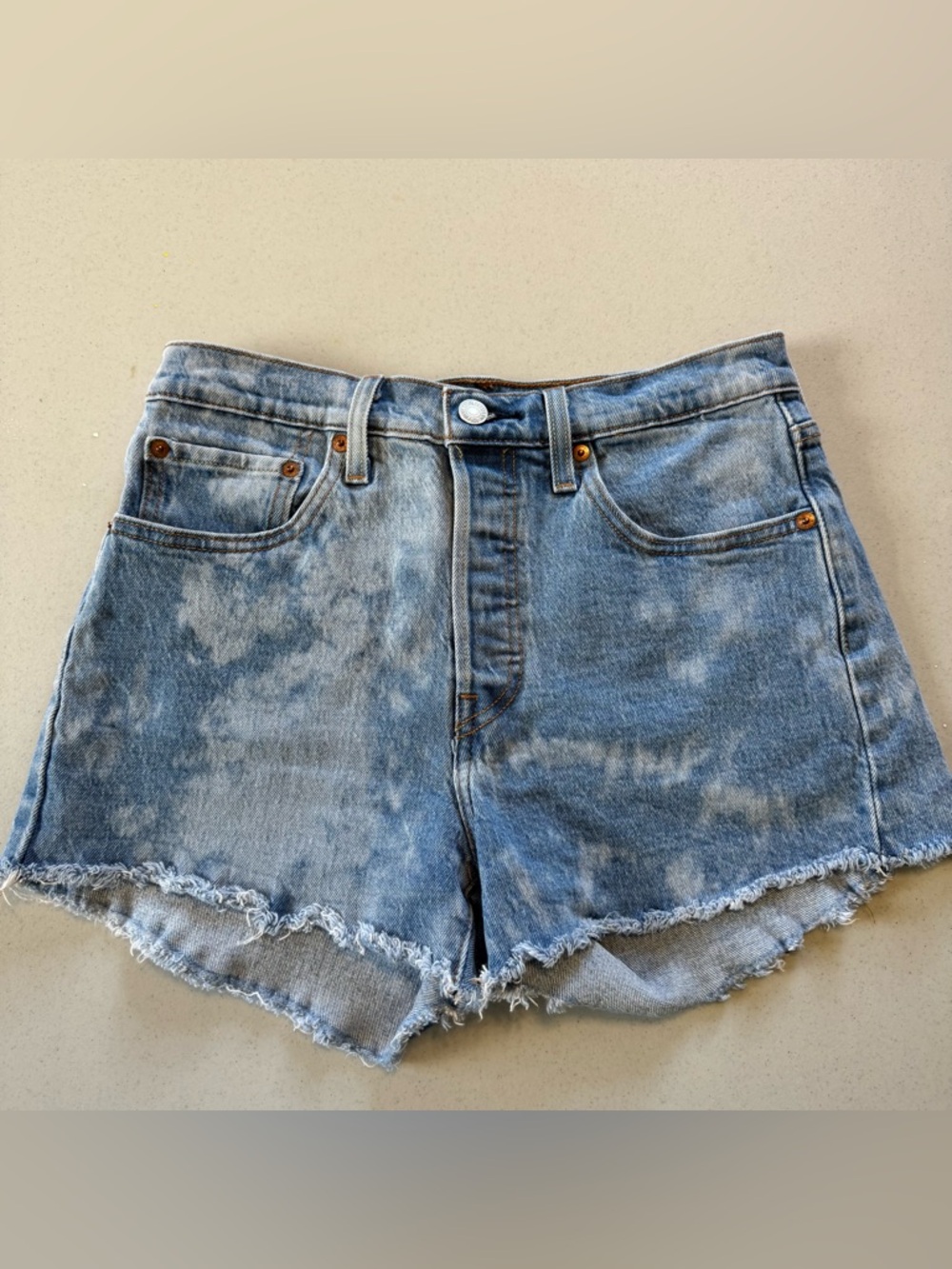 Vintage Levi Distressed Denim Cutoff Shorts
